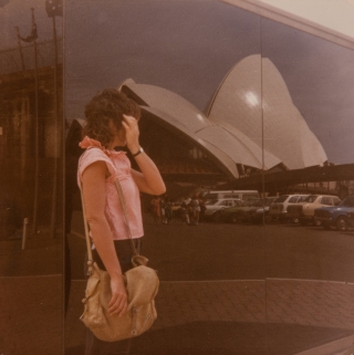 Jackie by Opera House, Sydney, Jan '82.