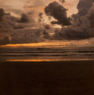 Sunset at Legian, Bali, Jan '82.