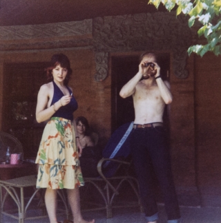 Jackie, Hannah and  Anthony, Bali, Jan '82.