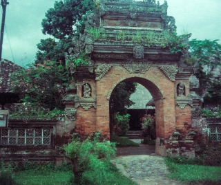 Temple in Ubud, Bali, Jan '82.