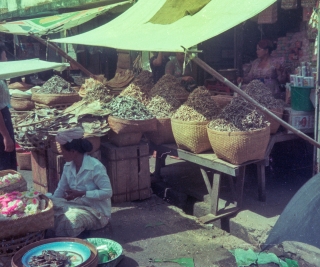 Market in Denpassar, Bali, Jan '82.