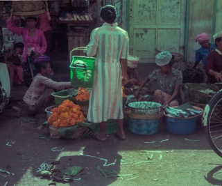 Market in Denpassar, Bali, Jan '82.