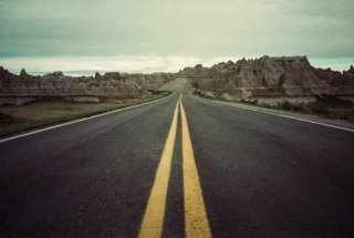Road Trip, 'Badlands' of South Dakota, US.