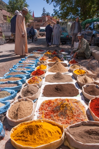 Souk/Spices, Ait Bougoumez, Morocco, '17.