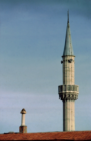 Minaret, Uchisar, Turkey, '01.