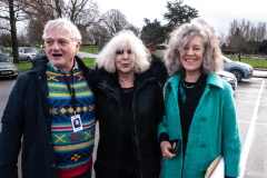 Drew, Mary and Helen [Mombanista's all] at 'Dog's' funeral. 14/2/24