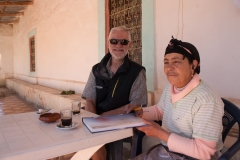 Ed with Aicha in Morocco, 2017.