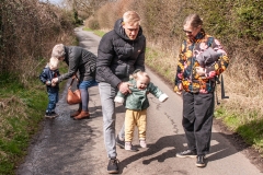 Jacob, Pip, Dan, Annie and Rebekah, fun over, Nr Worcester, '23.