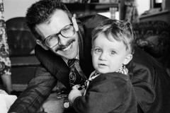 Mike and Jack on his Christening Day.