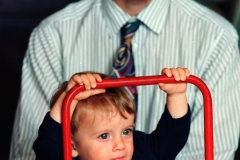 Mike and Jack on his Christening Day.
