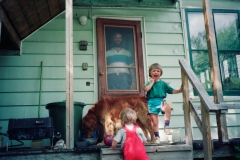 Ed, Rhys and Toddy, Fredericton, Canada, '90.
