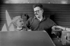 Jack and Mike on the train.