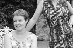 Lizzy [Ros's sister] and Ros.