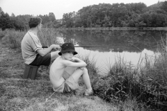 Mike and Rob, fishing.