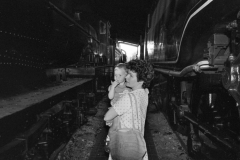 Pip and Paul in a Train Shed.