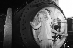 Paul with Tommy the Tank Engine.