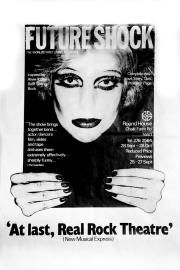 Future Shock Poster, with NME quote for Roundhouse production, 1978.