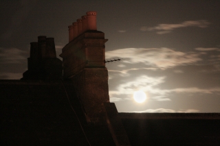 Chimney Stacks/Moonrise, Bath.