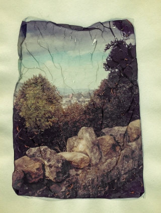 Polaroid Lift, Beechen Cliff, Bath.
