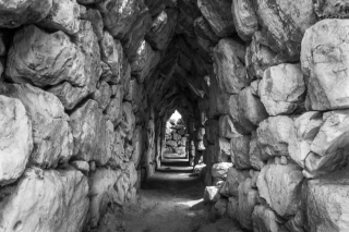 Tiryns, Re-Constructed Vaulted Passage, '16.