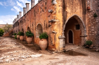 Monks' cells, Moni Arkadi Monastery, Crete, '23.