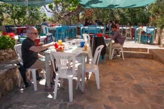 The 'Bear in the Garden' taverna, Episkopi, Crete, '23.