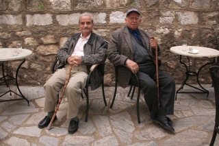 Karetina, Two Old Men, Peloponnese, '10.