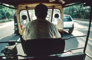 Auto Rickshaw to Airport, Delhi, '01.