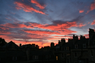 Vivid sunset,Bath.