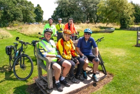 The Stonehouse Wheelers at Sharpness, Sth Glos, 2024.