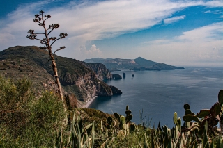 Volcano from Lipari, Aeolian Isles.