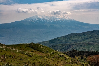 Mt Etna from NW, Sicily.