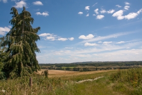 View from Chisbury Chapel, Wilts, '20.