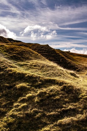 Spoil heaps, Herberts Quarry, Carmarthenshire, '22