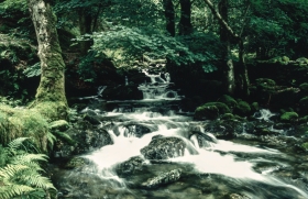 Waterfall, Cadre Idris, Wales .